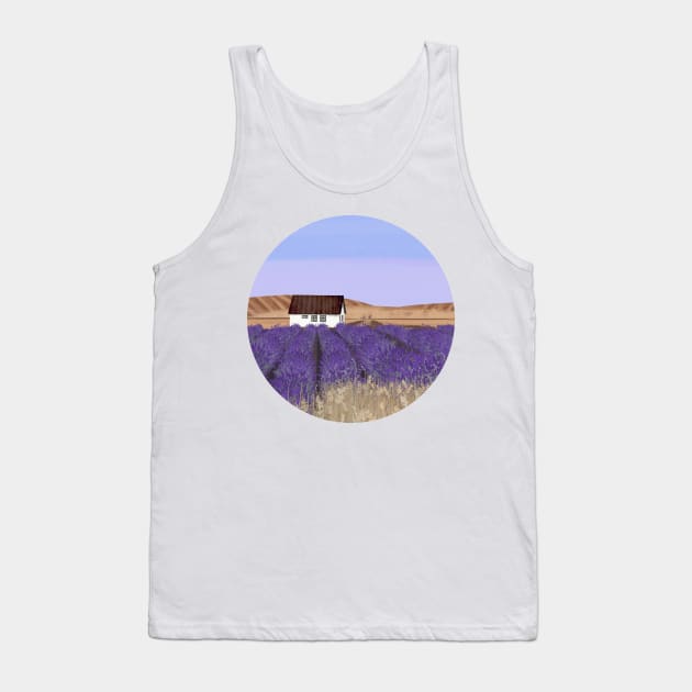 Lavender cottage Tank Top by KatherineBlowerDesigns